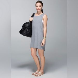 Lululemon Salutation to Savasana Heathered Gray Sleeveless Dress Size 6/8